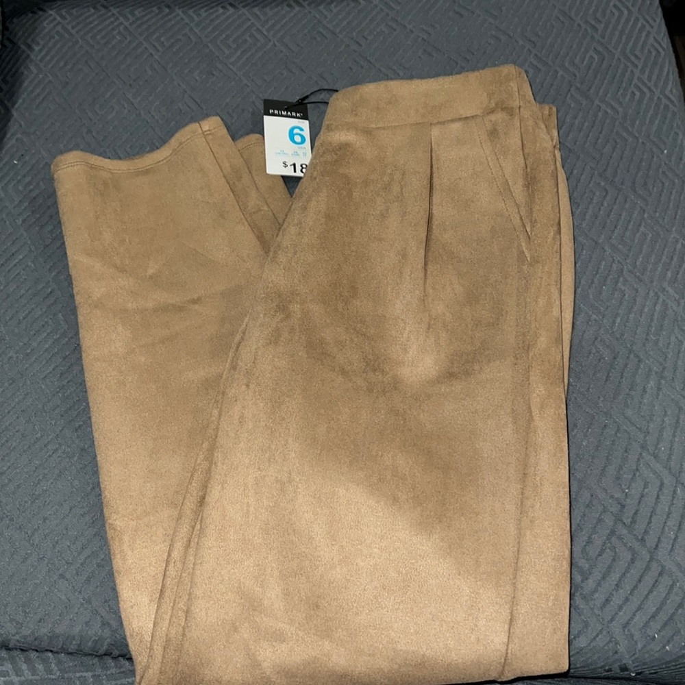 Brown Suade Pants